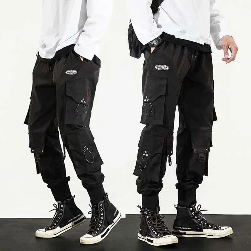 Trendy Streetwear Quick Dry Ice Silk Pants Men Classic Cargo Pants Man Summer Thin New Style Straight Leg Versatile Casual Pants