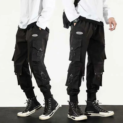 Trendy Streetwear Quick Dry Ice Silk Pants Men Classic Cargo Pants Man Summer Thin New Style Straight Leg Versatile Casual Pants