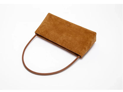 Solid Simple Classic Style Velvet Underarm Bag Elegant Fashion Design Seasonal New French Vintage Shoulder Bag