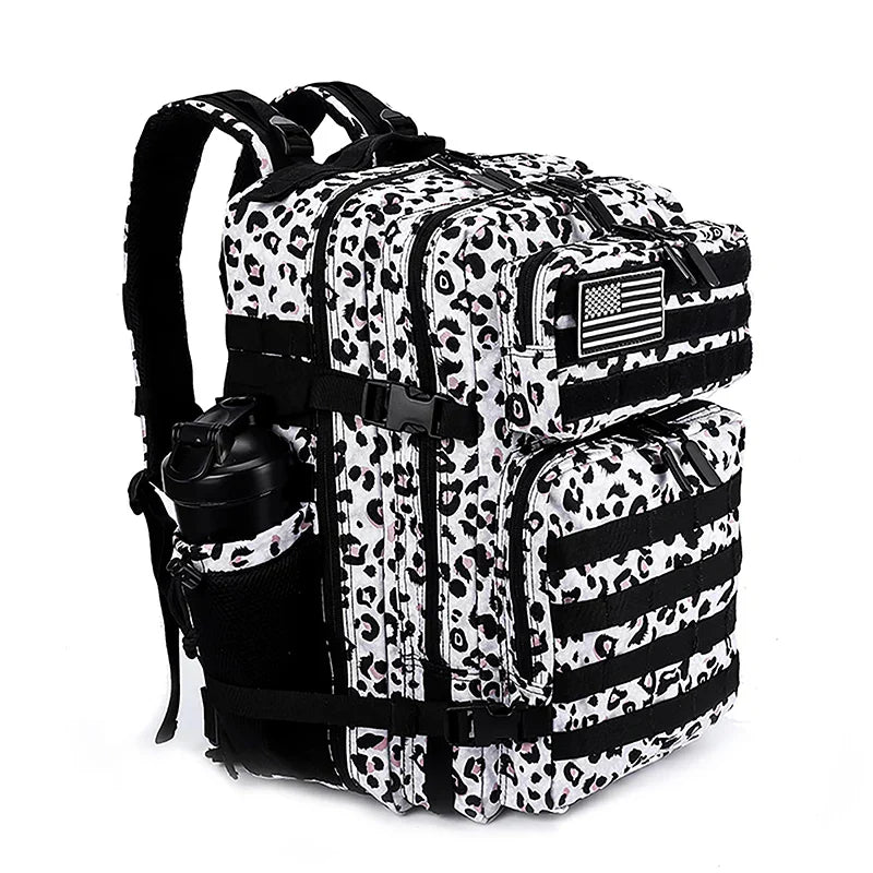 45L/35L/25L Tactical Backpack for Men and Women Waterproof Athlete Gym Outdoor Bag Travel Hiking Rucksack with Bottle Holder