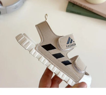 Kids Sandals Children Summer Beach Shoes for Boys Girls Toddlers Little Boy Sandals Fashion 2025 New Toes-covered Anti-kick Soft