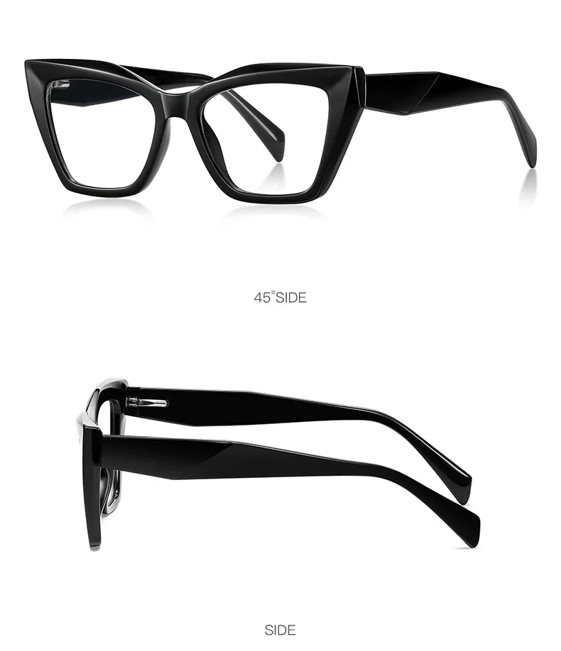 Fashion Personalized Glasses Anti-blue Light Cat Eye Reading Glasses Can Be Customized Prescription Ladies Eyeglasses 2167