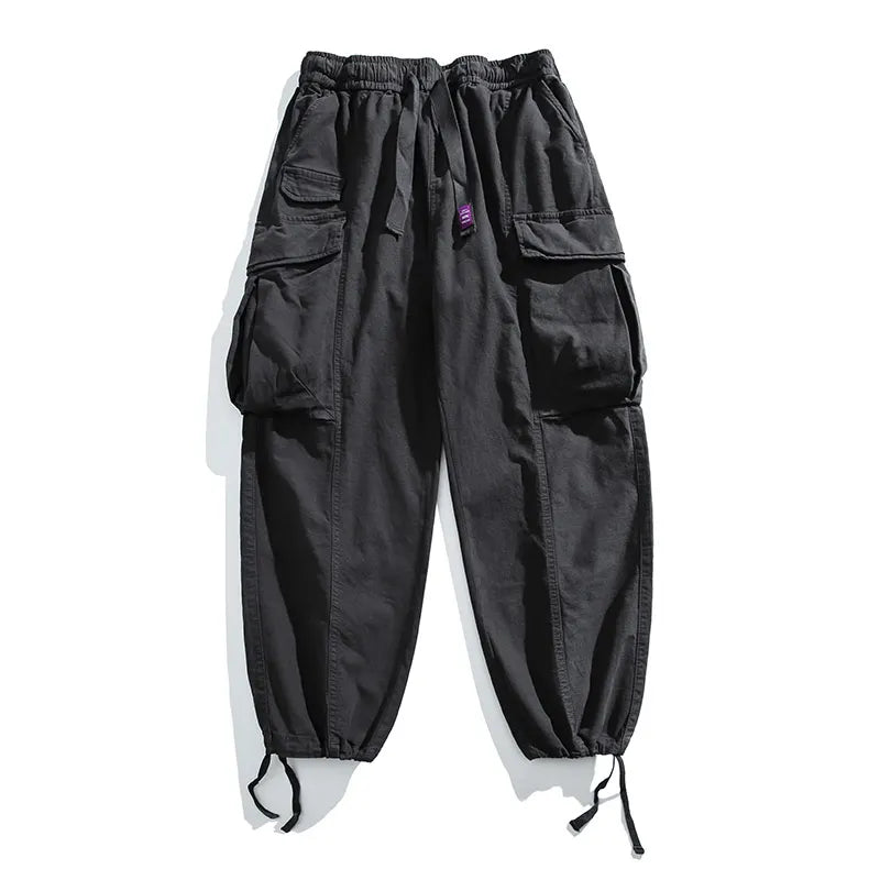 Oversized Cargo Pants For Men Multi Pocket Loose Fit Streetwear Casual American Style Korean Trendy Fashion Straight Leg Pants