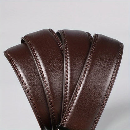 Versatile Men's Leather Belt With Micro Adjustable Feature, Ideal For Dressing Up Any Outfit, Great Gift Option For Any Occasion