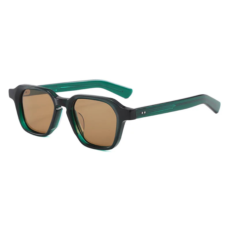 Fashion New Square Polarized Men Sunglasses High-end Acetate Women Outdoor Driving UV400 Sun Glasses Support Prescription Lenses
