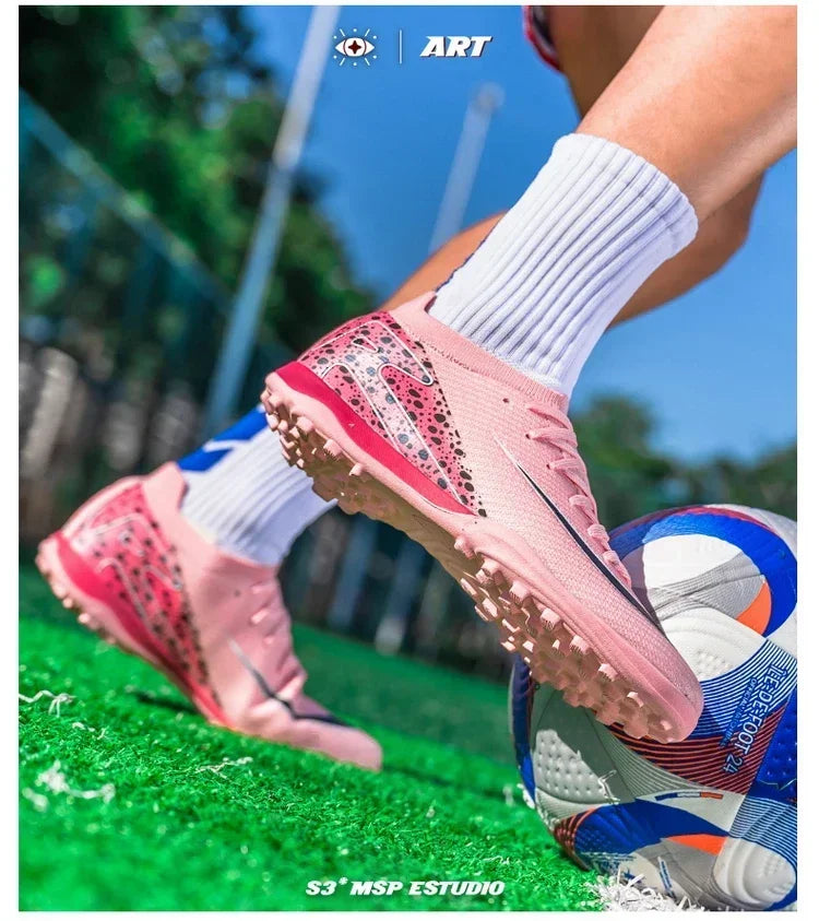 New Men Professional Unisex Soccer Shoes Sport Ultra-light Football Boots Cleats Grass Non-slip Training Match FG/TF