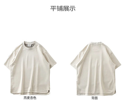 Modal Fabric T Shirts for Men 2025 Summer New Coolness Quick-Drying Shorts-Sleeve Tops Oversized Men's Clothing