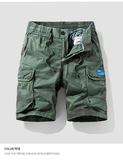 Sports Outdoor Casual Breathable Straight Leg 5 Inch Street Short Pants Men's New Summer Trend Brand Wide Loose Cargo Shorts