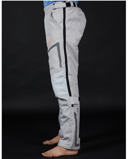 Wind-proof and warm-keeping equipment for motorcycle riding pants; fall-proof and quick-release pants in winter