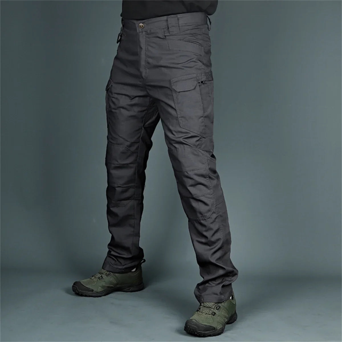 Plus Size Men's Elastic Tactical Pants Camping Hiking Fishing Trekking Climbing Outdoor Trousers Quick Dry Sports