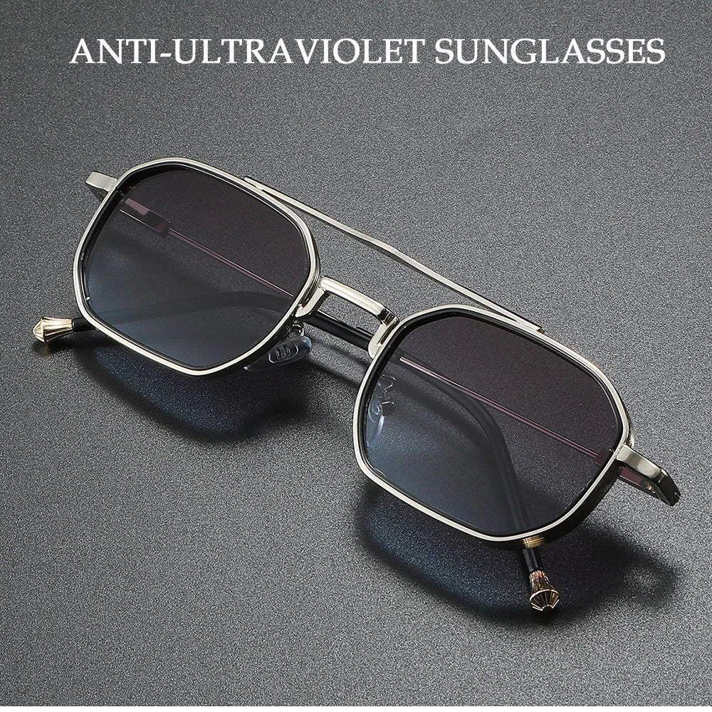 2025 Square Sunglasses Women Trendy Vintage Steampunk Sunglass Men Luxe Fashion Glasses Gafas De Sol Hombre Lunette Soleil Femme