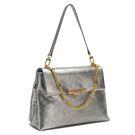 Women's Tote Bag 2026 Spring/Summer New Single Shoulder Bag Simple Black Diamond Grid Pattern Handbag