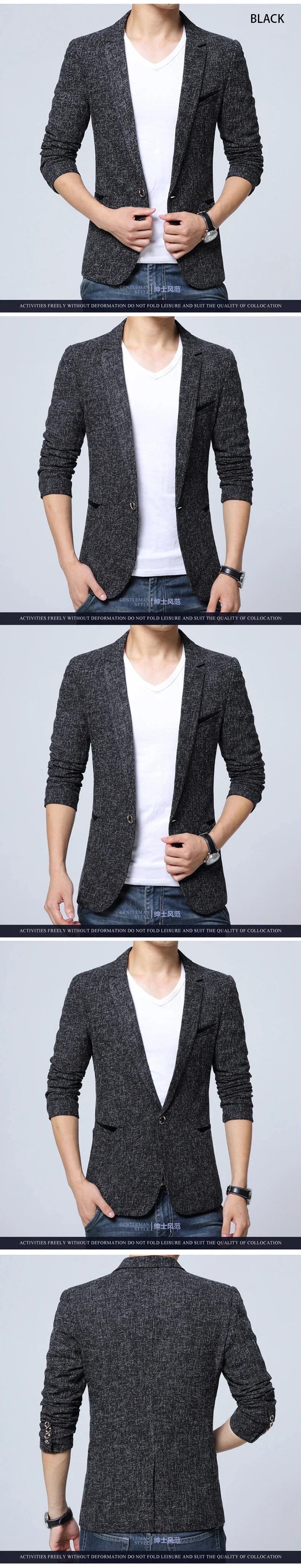 New Arrival Mens Blazer Jacket Suit Wedding Prom Party Slim Fit Smart Casual Suit Men Jacket Business Men Suit Jacket
