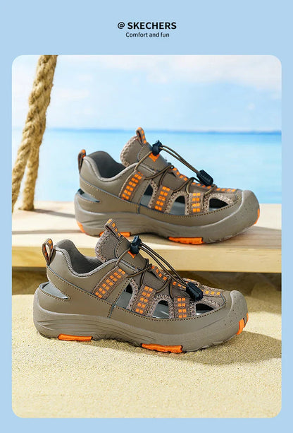 Summer New Children's Outdoor Beach Sandals Anti slip and Wear Resistant Mountaineering Shoes Fashion Casual Breathable Sandals