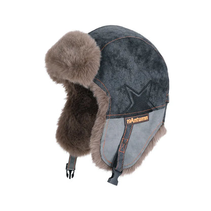 1pc Winter Warm Trapper Pilot Caps for Men,Hunting Warm Ear Flap Russian Winter Ski Cold Weather Bomber Hats