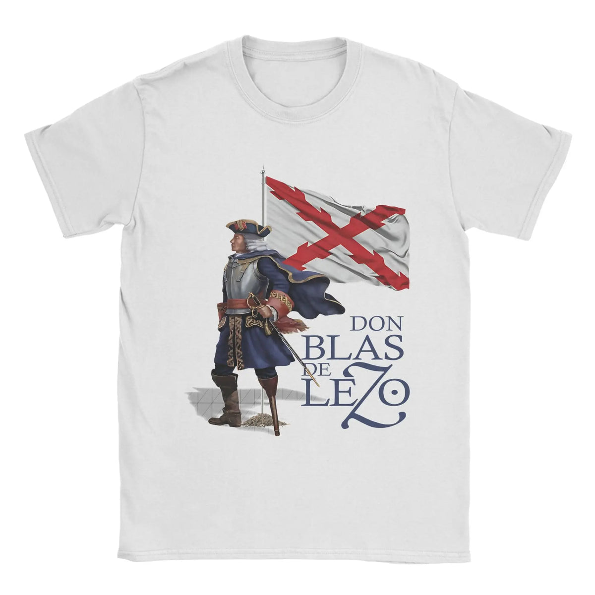 Burgundy Cross Flags Borgona  T-Shirts Spanish Empire  Funny Pure Cotton Tee Shirt Crew Neck Short Sleeve T Shirts Gift Clothes
