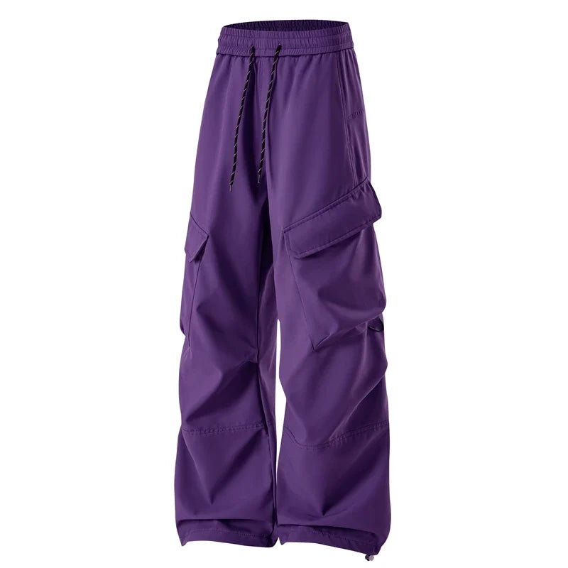 Unisex Hiking Pants Autumn Large Pocket Windproof Camping Cycling Trousers Spring Outdoor Waterproof Functional Paratrooper Pant