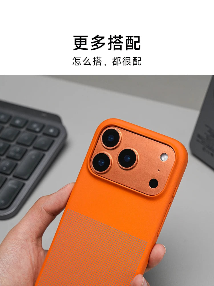 Stylish Bare-feel Sandstone Anti-Slip Magnetic Phone Case For IPhone 17Pro Max 16 15 For MagSafe Charge Beat PC Hard Cover Funda