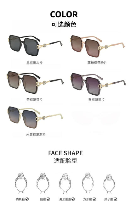 2025 New Sunglasses Ladies Glasses Alloy Legs with Diamound Sunglasses Women Luxury Gafas De Sol UV400