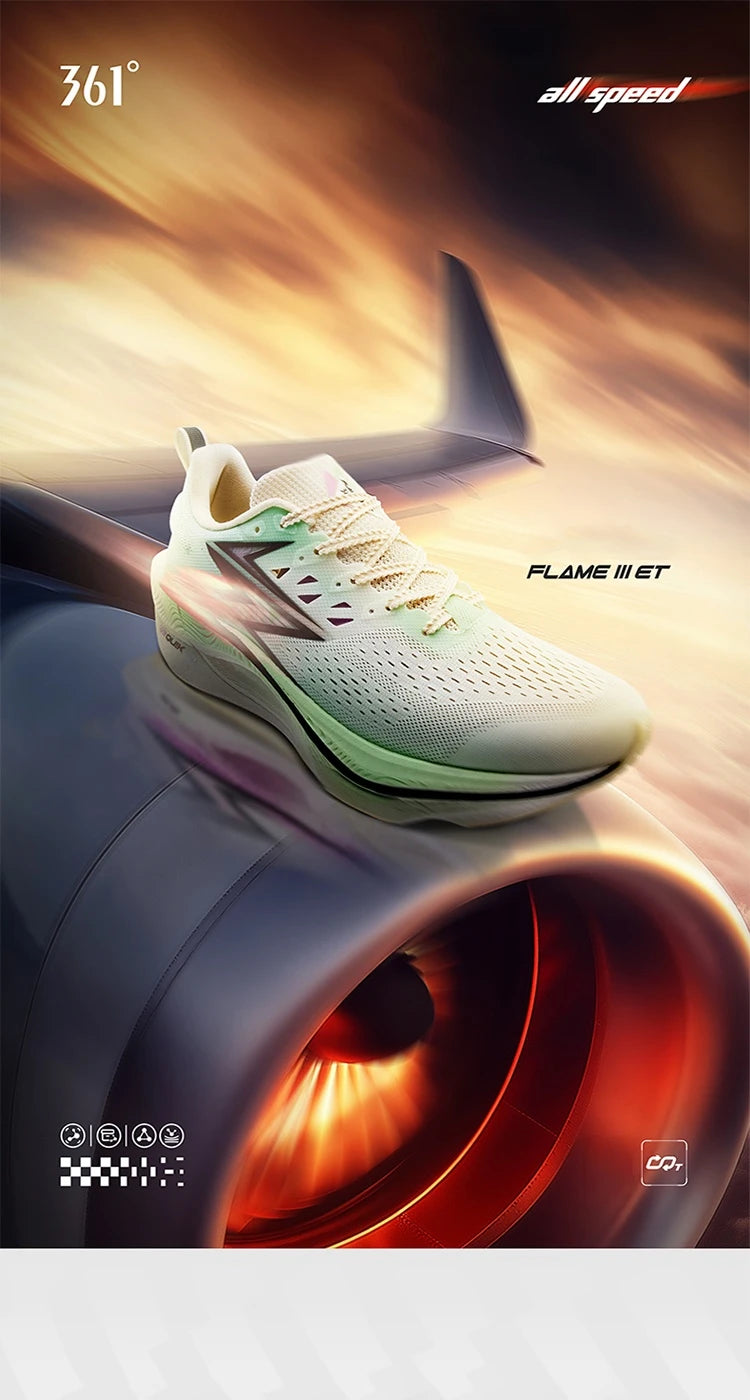 Flame 3.0 ET Men Running Shoes Racing Marathon Breathable Comfort Stable Rebound Jogging Male Sneakers 672612245F