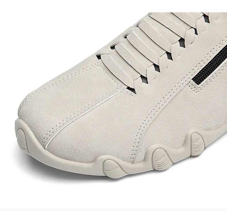 New Men's Ankle Boots Fashion Soft Sole High Top Sneakers Men Shoes Outdoor Versatile Loafers Comfortable Casual Walking Shoes
