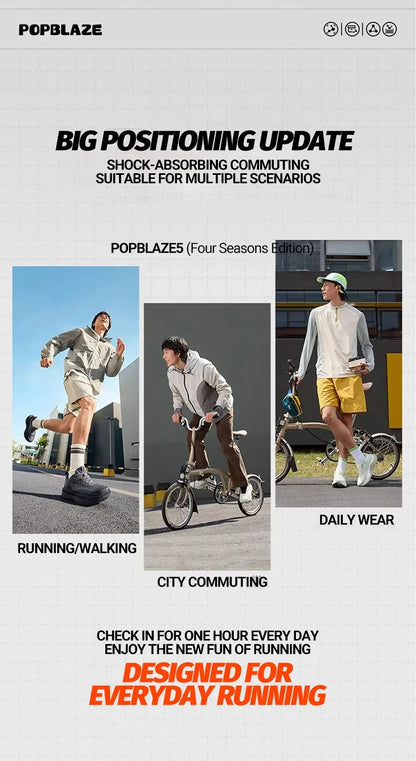5 Men Running Shoes New Cushioning Thick-soled Breathable Non-slip Outdoor Jogging Male Sneakers 672532212
