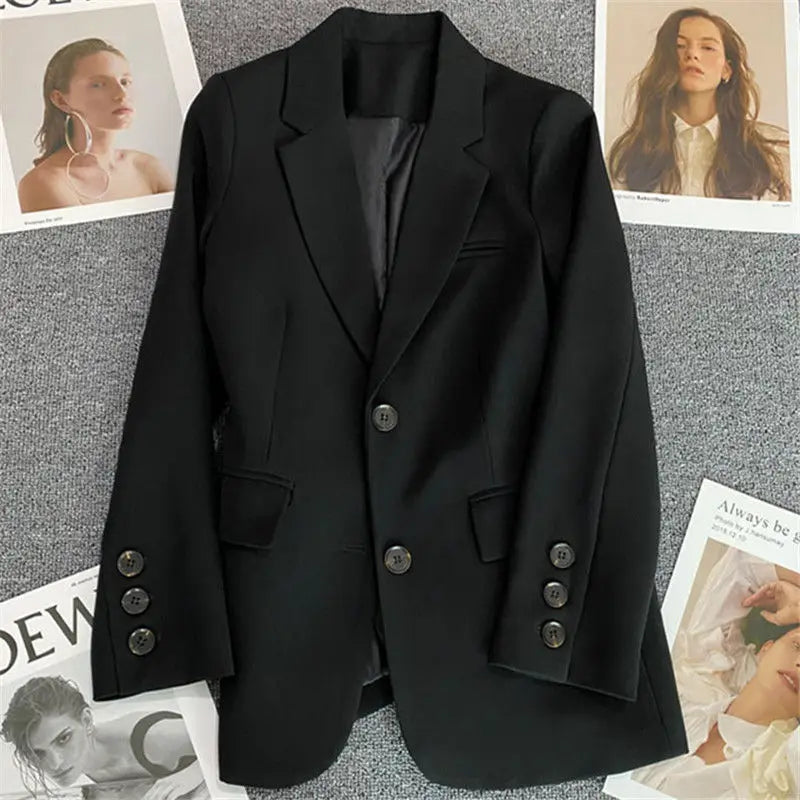 New Spring Suit 2025 Suit Jacket for Women with Small Temperament and High-end Feel Loose Casual Chic Elegant Fashion Coat Top