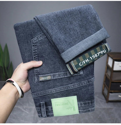 Hot Summer Jeans for Men, Trendy Korean Style, Slim Fit
