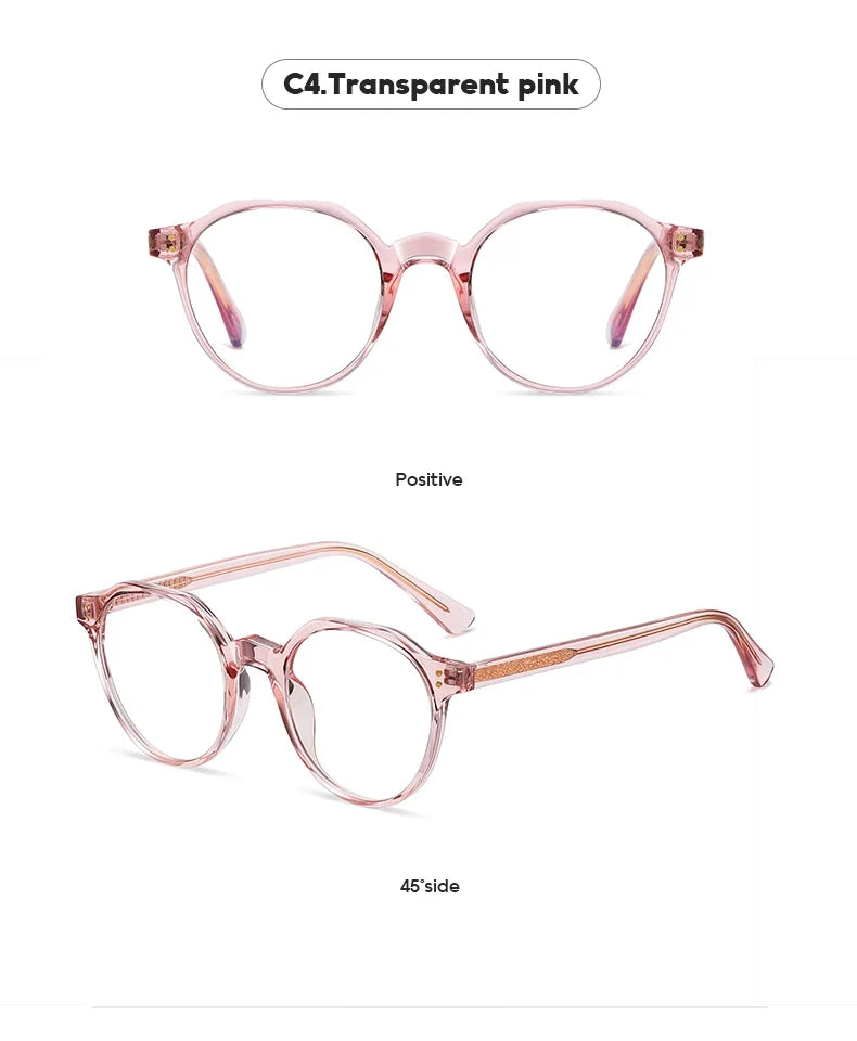 Simple Fashion Geometric Polygonal Personalized Design Blue Light Reading Glasses Customizable Prescription PFD2084