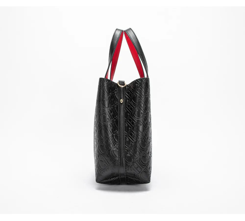 Fashion Brand Women's Handbag Large Capacity Casual Diagonal letter Silver Fox Is PU Leather Shoulder Bag