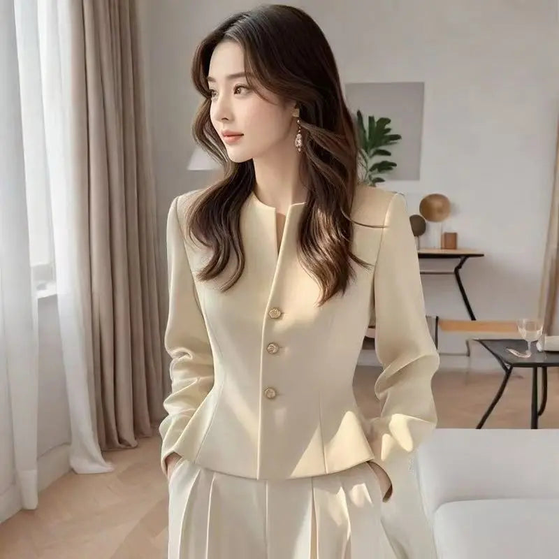 Short Suit Coat Lined Small Fragrant Style Jacket New Beautiful 2026 Temperament Gentle Versatile Spring Autumn Women's Clothing