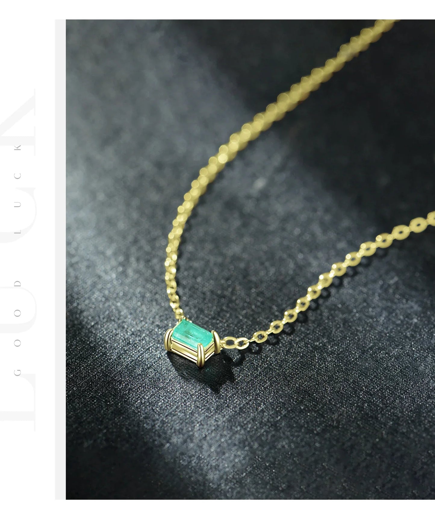 Authentic 925 Sterling Silver Green Tourmaline Necklace Pendant for Women Fashion Bijoux Wedding Statement Jewelry Gifts