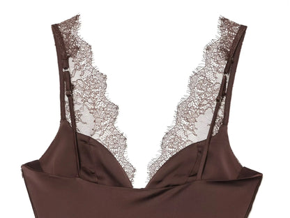 Elegant Women Lace Splice Sexy Satin Sling Tops 2026 Spring Summer Fashion Female V-Neck Backless Slimming Underwear Vest