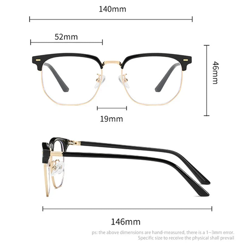 New Models of Versatile Anti-blue Light Glasses Fashion Eyeglasses Frame Simple Retro Can Be Customized Prescription