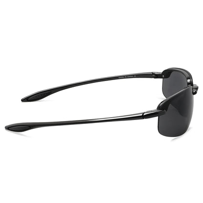 Unisex Sports Sunglasses UV400 Rimless Ultralight Frame for Cycling Driving Running - MJ8001