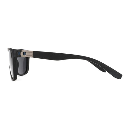 (L Size)Sport Square TR90 Polarized Sunglasses Prescription For Men UV400 Protection Myopia Optical Sun Glasses