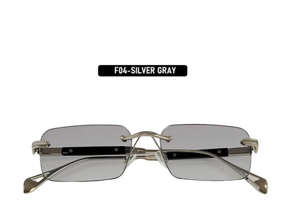2026 Rimless Sunglasses Women Vacation Sunscreen New Square Sunglass Men Brand Design Fashion Glasses Shades Lentes De Sol Mujer