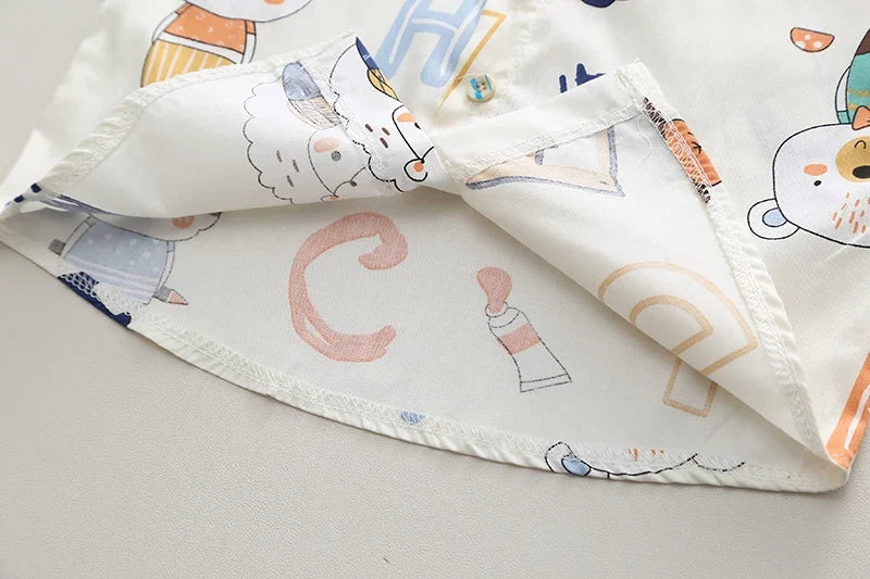 0-5 Years Quality Cotton T-Shirt Kids Girls Clothing Sets Stylish Printed Short Sleeve Baby Boys Clothing Suits