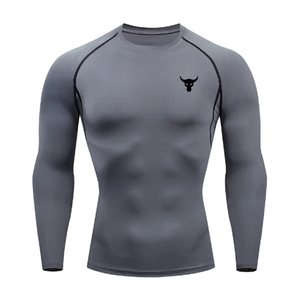 Men and women quick drying sportswear T-shirts long sleeved tight fitting clothes comfortable and breathable running clothes