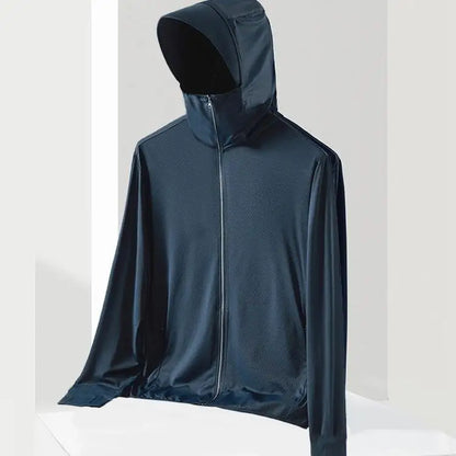 UPF50 UV Protection Ice Silk Cool Feeling Sun Protection Clothing Lightweight Breathable Fishing Jacket Outdoor Sports Shirt
