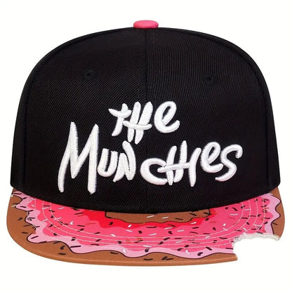 Unisex Letter Embroidery Watermelon Printing Hip-hop Hats Outdoor Adjustable Casual Baseball Caps Sunscreen Hat