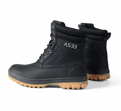 Plus Size 48 Outdoor Men Boots Winter Snow Boots for Men Training Work Boots Waterproof Slip-Resistant Keep Warm Winter Shoes