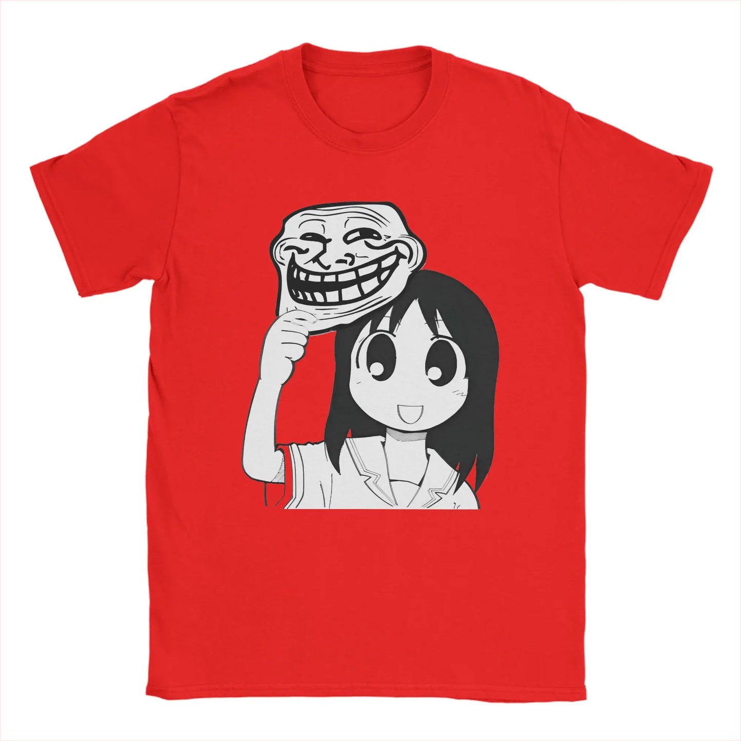 Man T-Shirt Osaka Autistic Funny Kawaii Ayumu T Shirts Fashion Anime Azumanga Daioh Summer Tee Shirt Pure Cotton Tops Plus Size