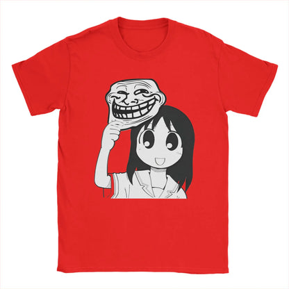 Man T-Shirt Osaka Autistic Funny Kawaii Ayumu T Shirts Fashion Anime Azumanga Daioh Summer Tee Shirt Pure Cotton Tops Plus Size