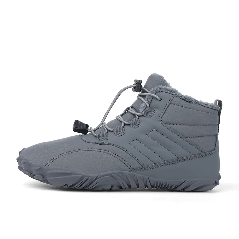 Winter Warm Running Barefoot Shoes Women Men Rubber Camping Sneakers Waterproof Non-Slip Breathable for Outdoor Walking