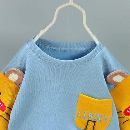 New Spring Autumn Baby Girls Clothes Children Boys Fashion T-Shirt Pants 2Pcs/Sets Toddler Casual Cotton Costume Kids Tracksuits