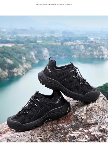 Hiking Shoes Breathable Mesh Casual Sports Shoes for Men Trekking Shoes Anti-slip and Shock Absorption 2025 New