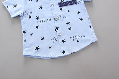 New Summer Baby Clothes Suit Children Boys Casual Shirt Shorts 2Pcs/Sets Infant Outfits Toddler Fashion Costume Kids Tracksuits