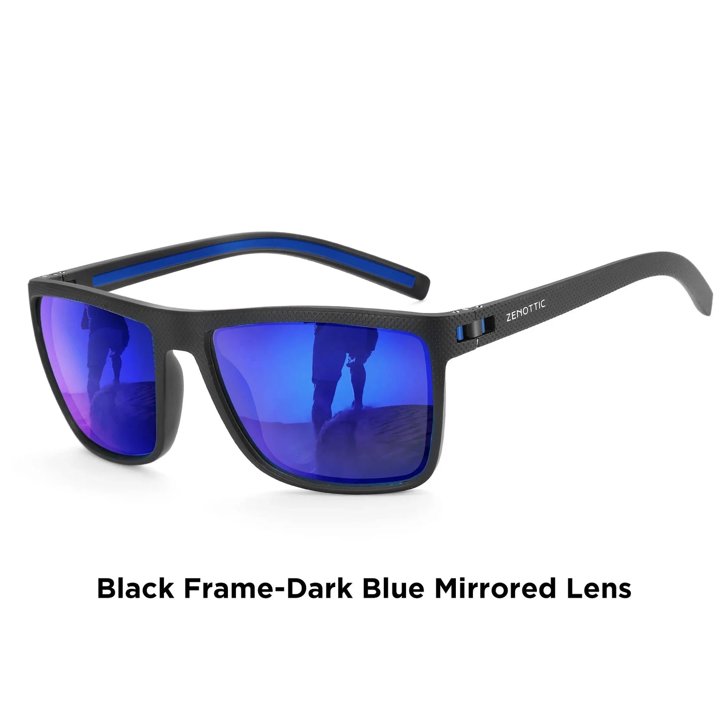 Polarized Sunglasses for Men Lightweight TR90 Frame UV400 Protection Square Sun Glasses