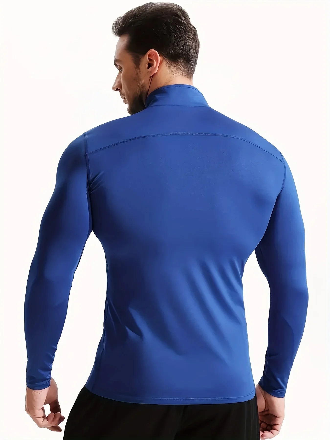 Men's sports and fitness shapewear with quick drying long sleeves for comfortable moisture absorption and sweat wicking,